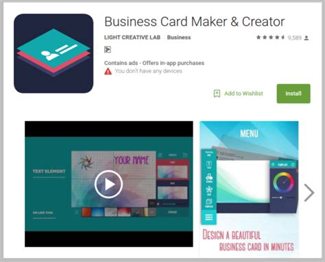 Free Business Card Maker Apps Gogokda