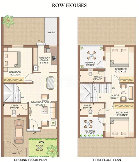 A while ago we reviewed a bunch of small house plans under 1000 sq ft and we thought those homes were compact and packed with functionality but wait the following examples show floor plans under 500 sq ft. Row House Plans In 500 Sq Ft