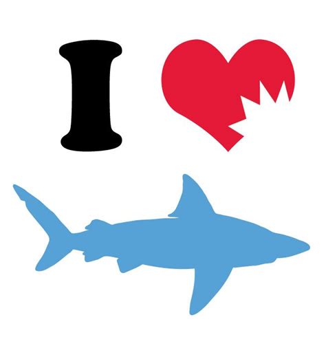 I Heart Sharks Cute Shark Great White Shark Cthulhu Le Kraken The