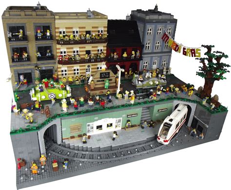 Lego City Train Lego Trains Lego Display Lego Modular Lego Creator