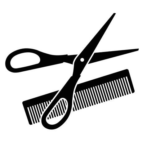 Pictures Coil Hairstyle Scissors And Comb — Stock Photo © Ekostsov