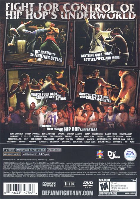Def Jam Fight For Ny Cover Or Packaging Material Mobygames