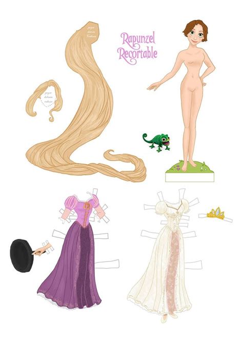Recortable Rapunzel By Deuxstyle On Deviantart Disney Paper Dolls Princess Paper Dolls