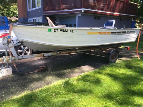 14 Ft Grumman Aluminum Boat 85 With Trailer Only For Sale In