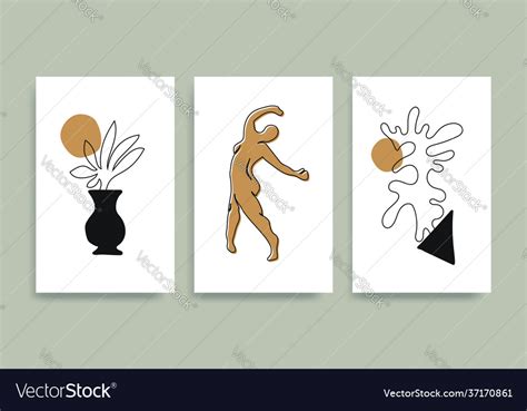 Contemporary Henri Matisse Abstract Art Royalty Free Vector