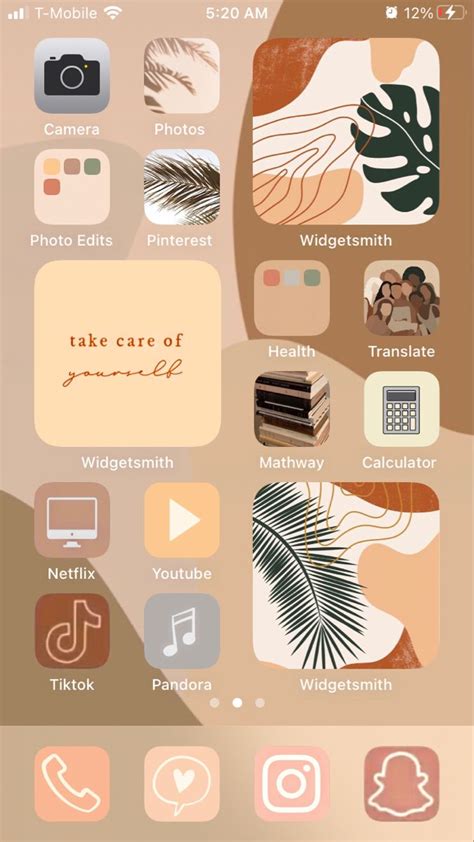 An Iphone Screen With Various Icons And Text On The Bottom Right Corner