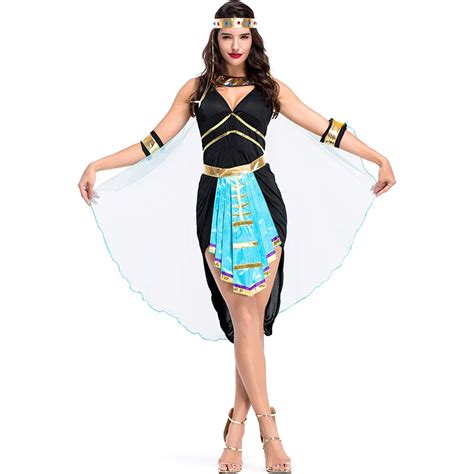 2018 sexy arab and india girl costumes egyptian goddess queen cleopatra costume adult halloween