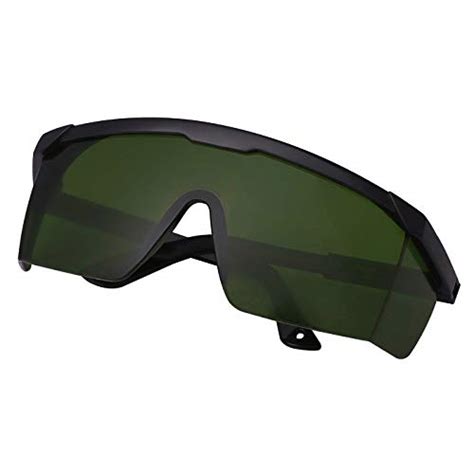 hde laser eye protection safety glasses for red and uv lasers with case green color green