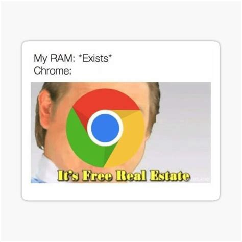 Funny Chrome Ram Meme Sticker For Sale By Mememerb Redbubble