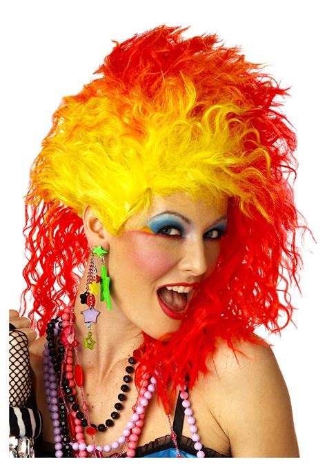 True Colors 80s Glam Metal Womens Costume Wig 80s Accessories