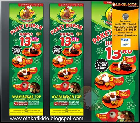 Desain Spanduk Makanan Modern Contoh Desain Spanduk