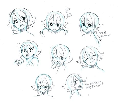 How To Draw Manga Characters Facial Expressions Refer