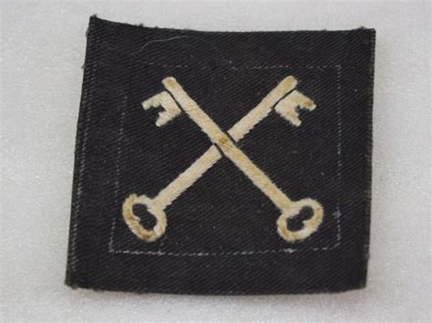 Original Ww2 British Army 2nd Infantry Division Cloth Badge World War