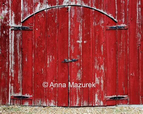 Items Similar To 8x10 Red Barn Door Fine Art Photography Print