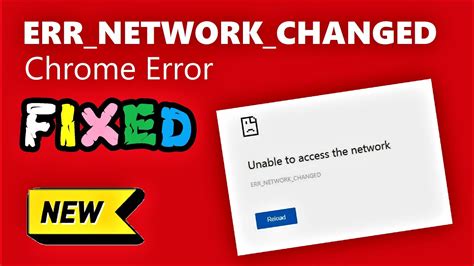 Err Network Changed Fixed How To Fix Err Network Changed Chrome Windows Youtube