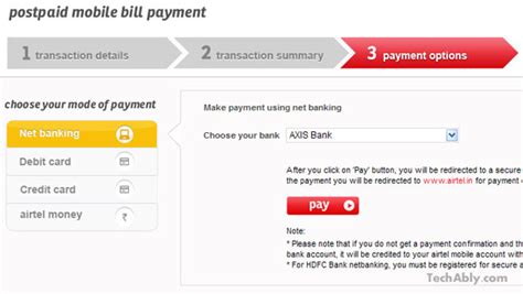 However, in order to avail the facility, you need to have axis bank debit card. How to: Pay AirTel Postpaid Bills online