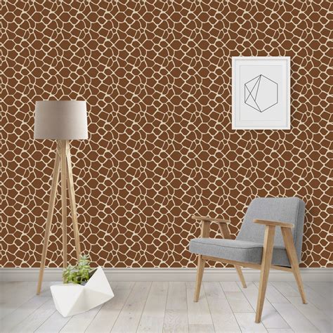 Custom Giraffe Print Wallpaper And Surface Covering Youcustomizeit
