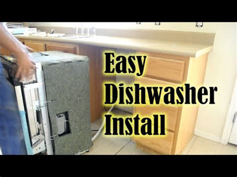 I had to install a dishwasher into existing kitchen cabinets. Dishwasher How To Install A Dishwasher in less than 1 hour ...