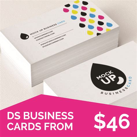 Standard Double Sided Business Cards Virtual Print