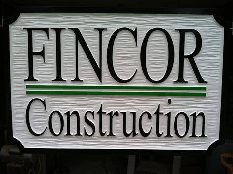 Custom Carved Dimensional Professional Exterior Business Sign The