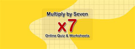 Multiplication Worksheets By Seven