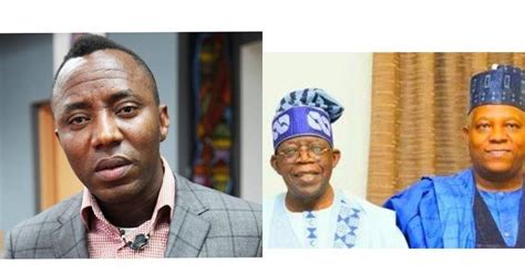 Sowore Confronts Shetimma Over Tinubus Absence At Peace Accord Event