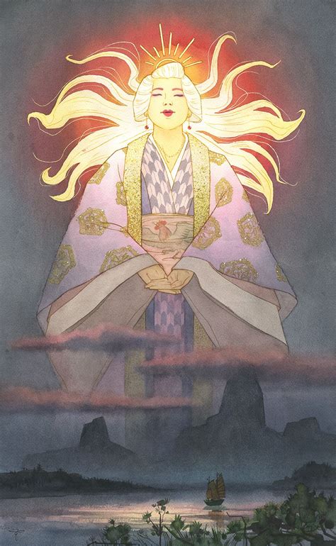 Amaterasu By Claratessier Japanese Goddess Japanese Mythology Japan