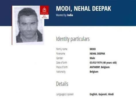 Nehal Modi Loses Appeal Before Interpol His Rcn Made Available For