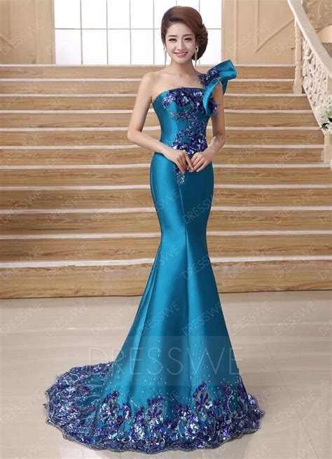 Buy Dresswe One Shoulder Trumpetmermaid Lace Up Prom Dress Online