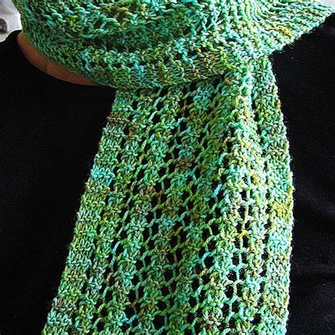 This Pattern Makes A Beautiful Reversible Lace Scarf That Can Be