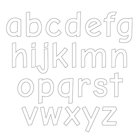 Lowercase Printable Letters Printable World Holiday