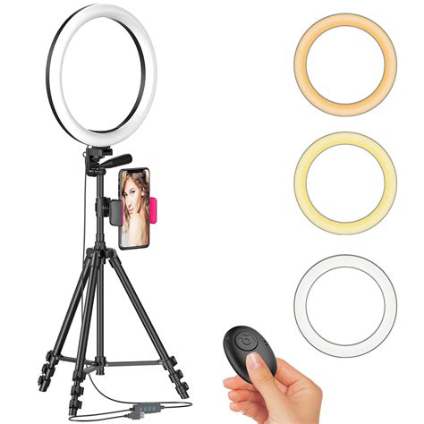 Mua 12 Led Selfie Ring Light With Tripod Stand And Cellphone Holder For