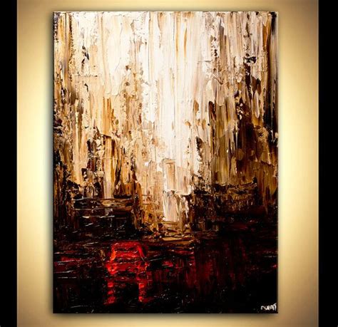 Original Abstract City Painting Modern Palette By