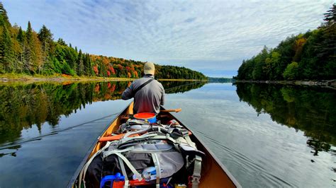 Autumn Canoe Trip Through Algonquin Provincial Park Ontario Canada
