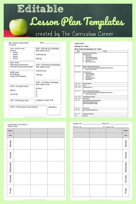 Learning Focused Lesson Plan Template
