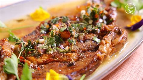 Pan Seared Rib Eye Steak With Chimichurri Beef Beef Recipes How To Cook Taste Life