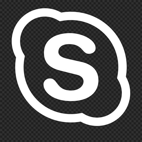 Skype White Logo Symbol Icon Sign Transparent Png Citypng