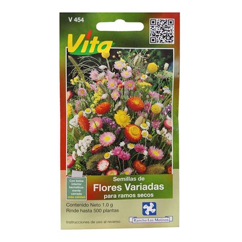 Semillas De Flores Variadas Para Ramos Secos 1 Gr Multicolor VÍta The Home Depot México