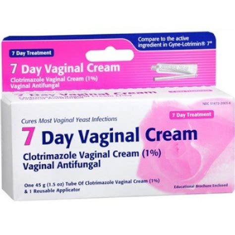 Clotrimazole 7 Vaginal Cream 45 G Treat Vaginal Yeast Infections By Taro