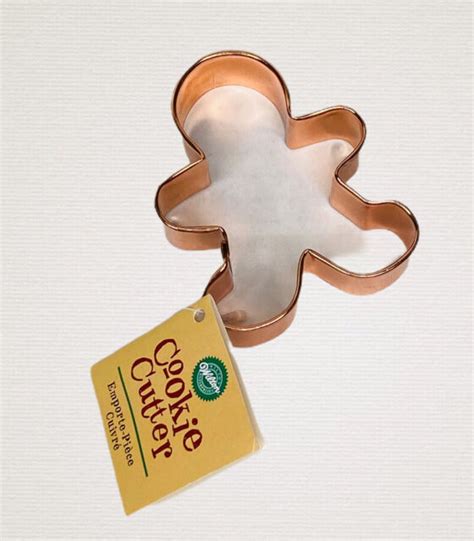 Wilton Copper Plated Christmas Cookie Cutter Gingerbread Man For Sale