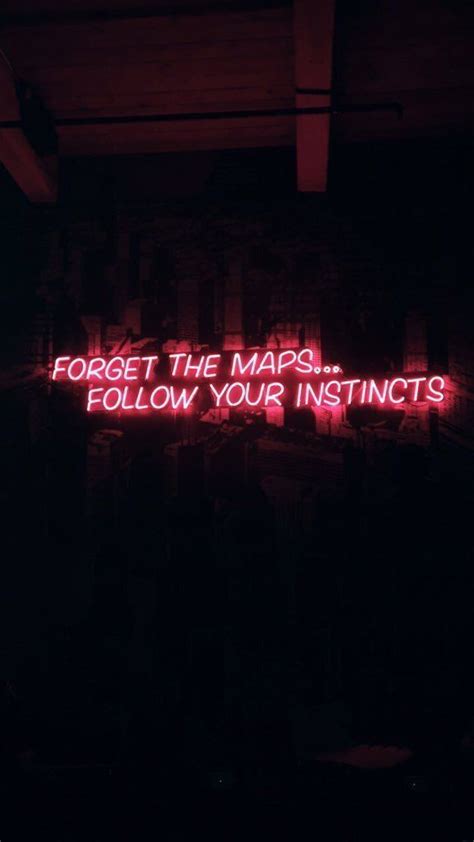 39 Neon Red Aesthetic Positive Quotes Images