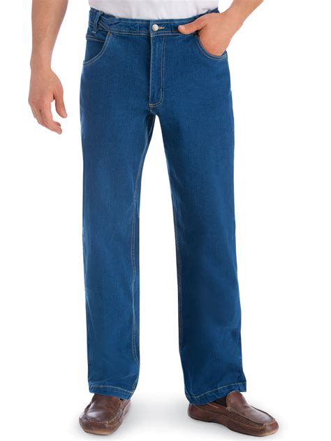 Mens Flex Waist Classic Denim Styling Blue Jeans
