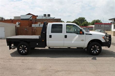 2015 Ford F 250 Super Duty Crew Flat Bed 4x4 67 Diesel Powerstroke For