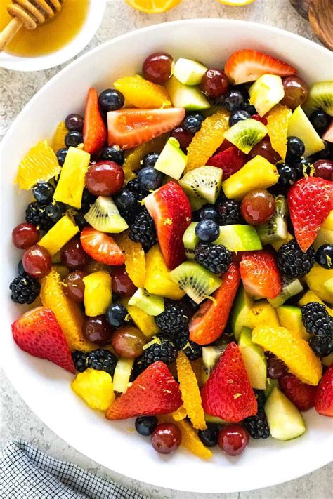 Fruit Salad Recipe With Honey Lemon Dressing Jessica Gavin