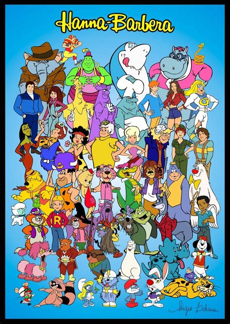 Tribute 2 Hanna Barbera 70s And 80s By Sergio Old School Cartoons 70s Cartoons Old Cartoons