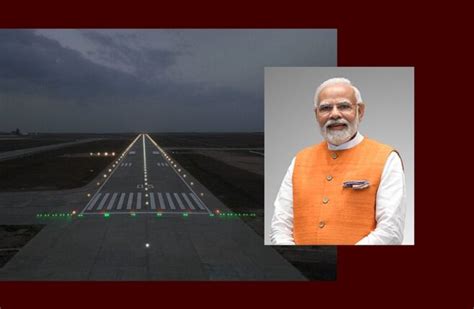 Pm Modi To Inaugurate Gujarats First Greenfield Airport At Hirasar On