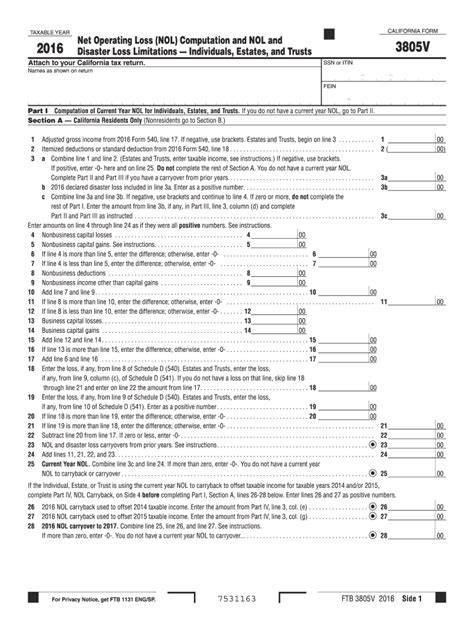 Access the most extensive library of. 2016 Form CA FTB 3805V Fill Online, Printable, Fillable ...