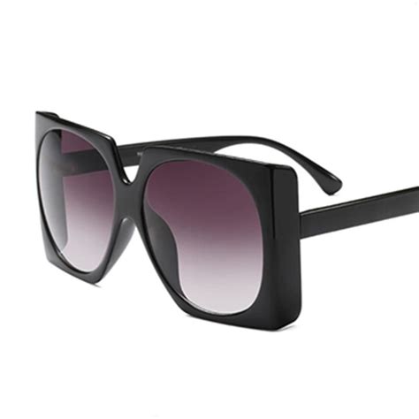 hbk fashion oversized pilot sunglasses women uv400 retro brand designer big frame sun glasses