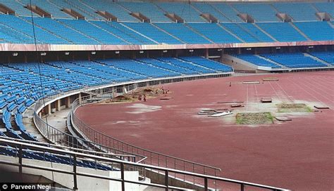 However, it's a bit crowded and if you're a beginner then you mig. Worn-out tracks, unlevelled ground and poor upkeep of Delhi's Jawaharlal Nehru Stadium reflects ...