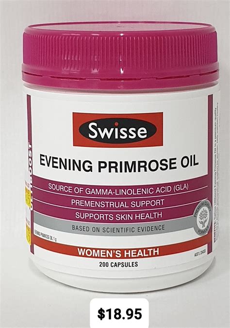 Research suggests that women with pms may have low levels of gla. Swisse Ultiboost Evening Primrose Oil | Growing Child